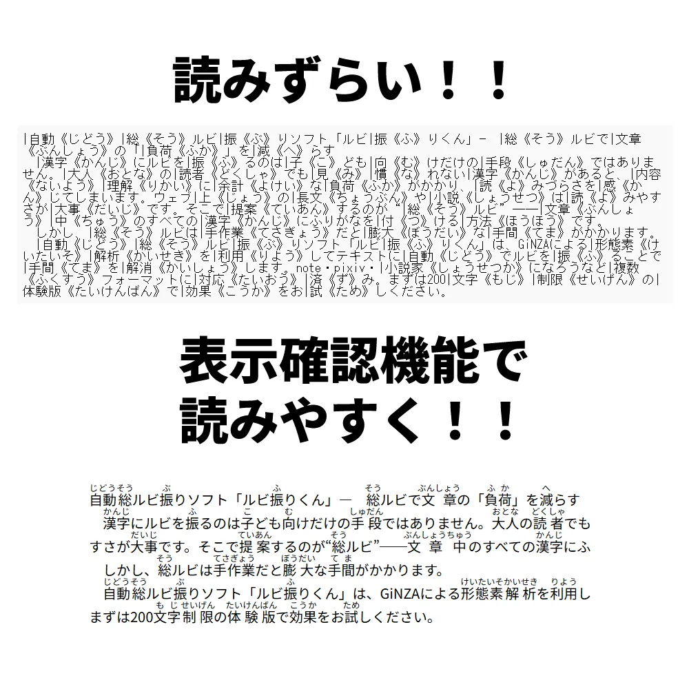 表示確認機能の威力 表示確認機能の威力